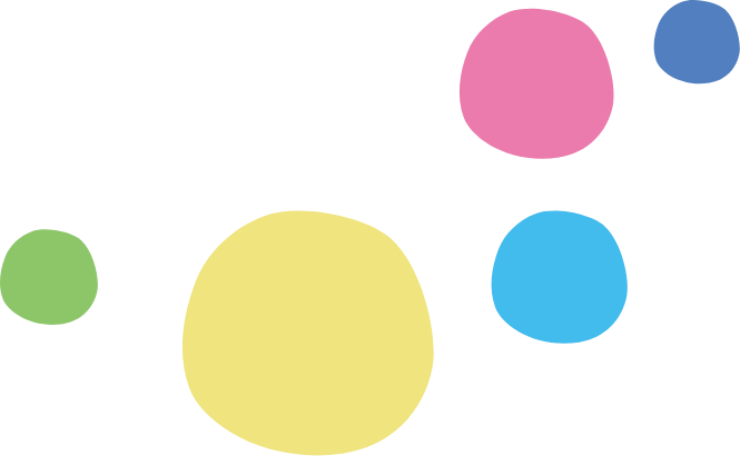 カラフルな丸